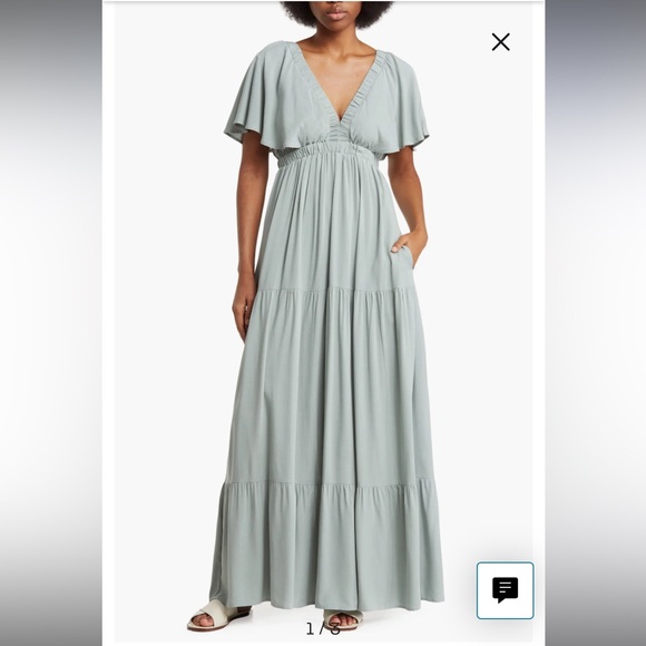 Wishlist Flutter Sleeve Maxi Dress - Picture 1 of 9